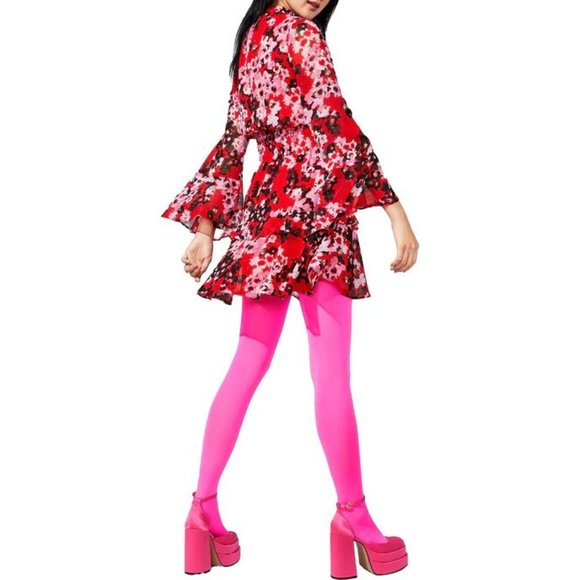 ANTHROPOLOGIE TAYLOR PARTY METALLIC RED SHEATH DRESS.  SZ 12P - Picture 2 of 9